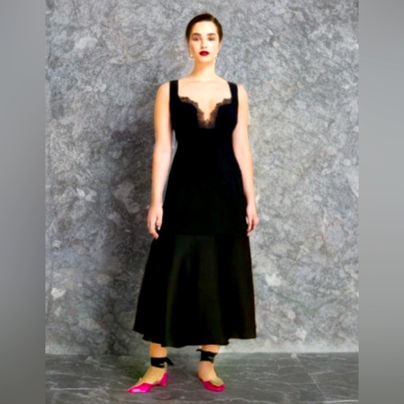 MARINA RINALDI 🆕 ‘Envers’ MSRP $1100Plus/Curvy Lux Satin Dress Size: 20 🔥
